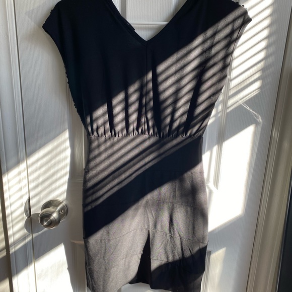 Black Sequin BodyCon Mini Dress - Picture 3 of 4